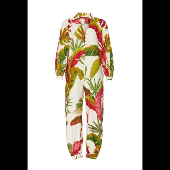 FARM Rio Spring Forest Jumpsuit Sz XS - Picture 5 of 15
